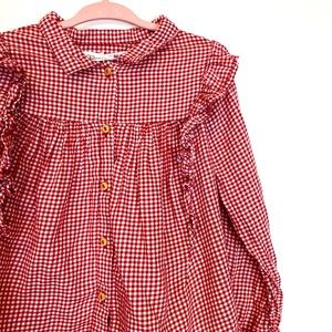 Kids Zara ruffle blouse 4-5t